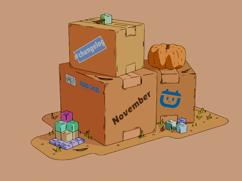 Appointt changelog illustration for november.